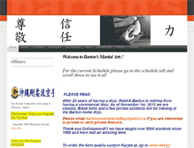 Tablet Screenshot of bartonsmartialarts.com